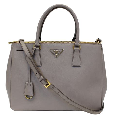 prada saffiano double zip leather handbag|authentic Prada saffiano.